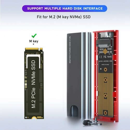 NVMe Enclosure Type-c USB 3.1 - Image 3
